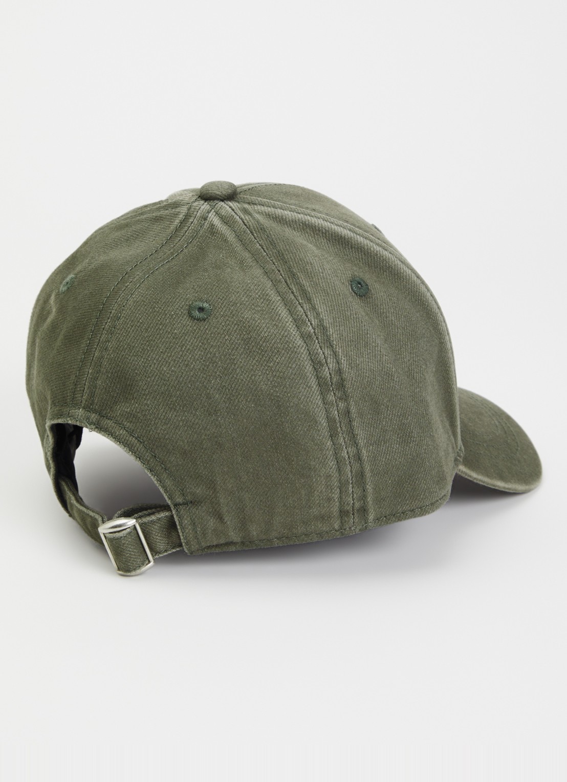 ba&sh Halyce pet van denim met logo - detail 2 olijfgroen