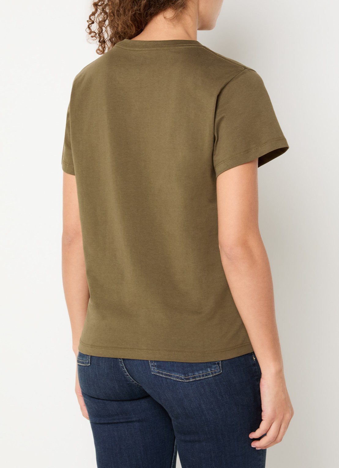 ba&sh Ioni T-shirt met logo - achterkant khaki