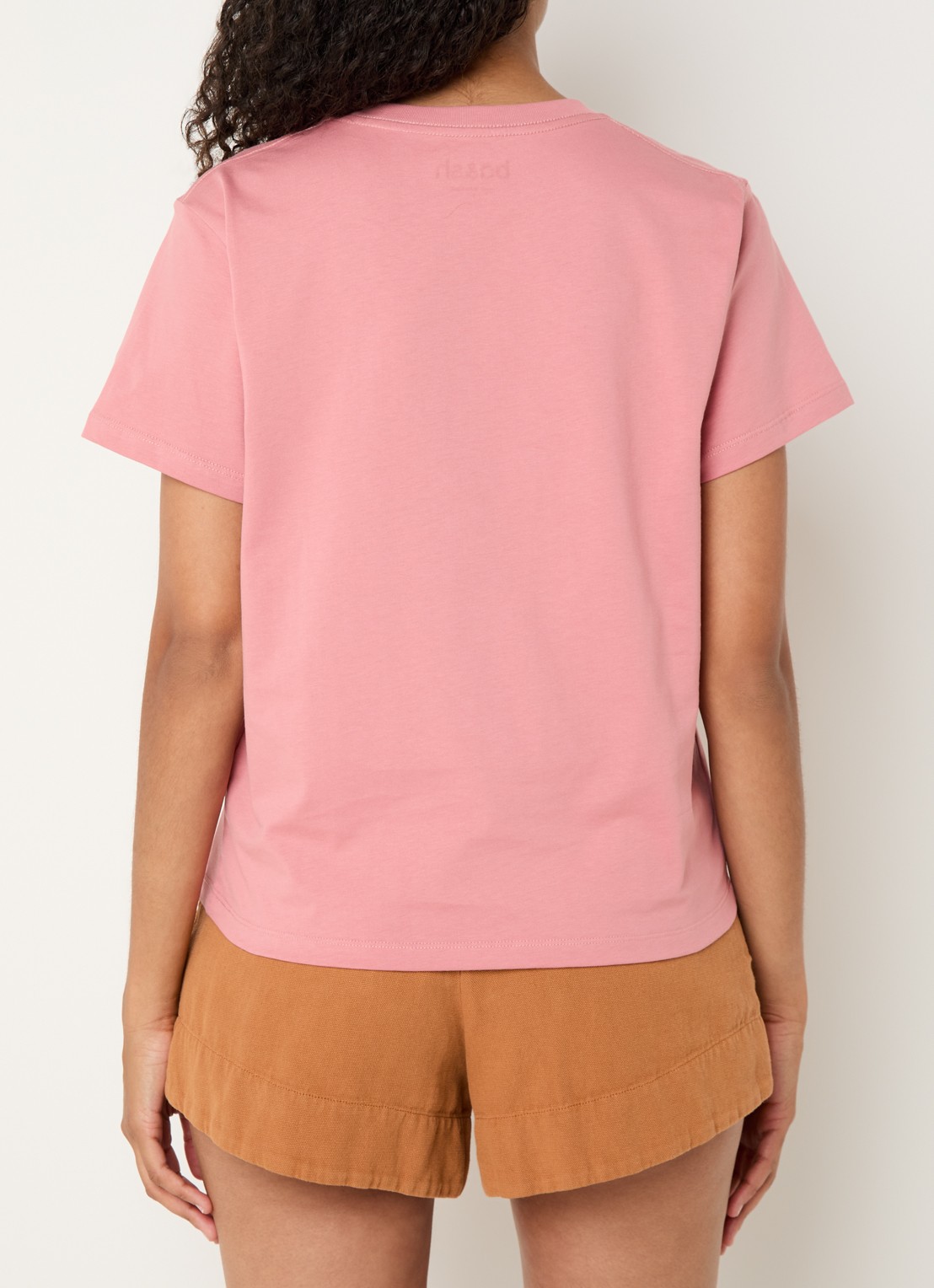 ba&sh Ioni T-shirt met logoprint - achterkant roze