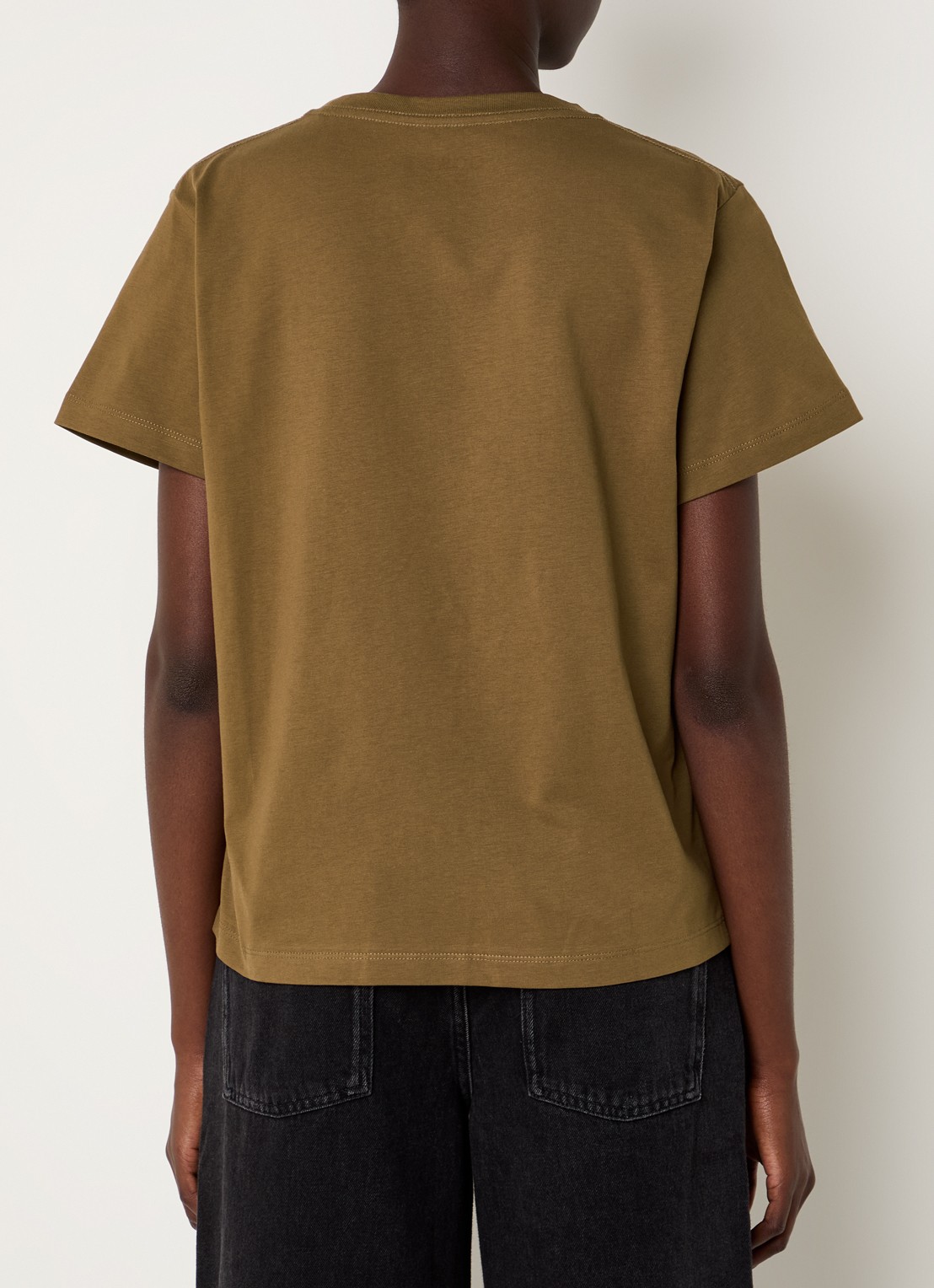 ba&sh Ioni T-shirt met logoprint - achterkant 3 bruin