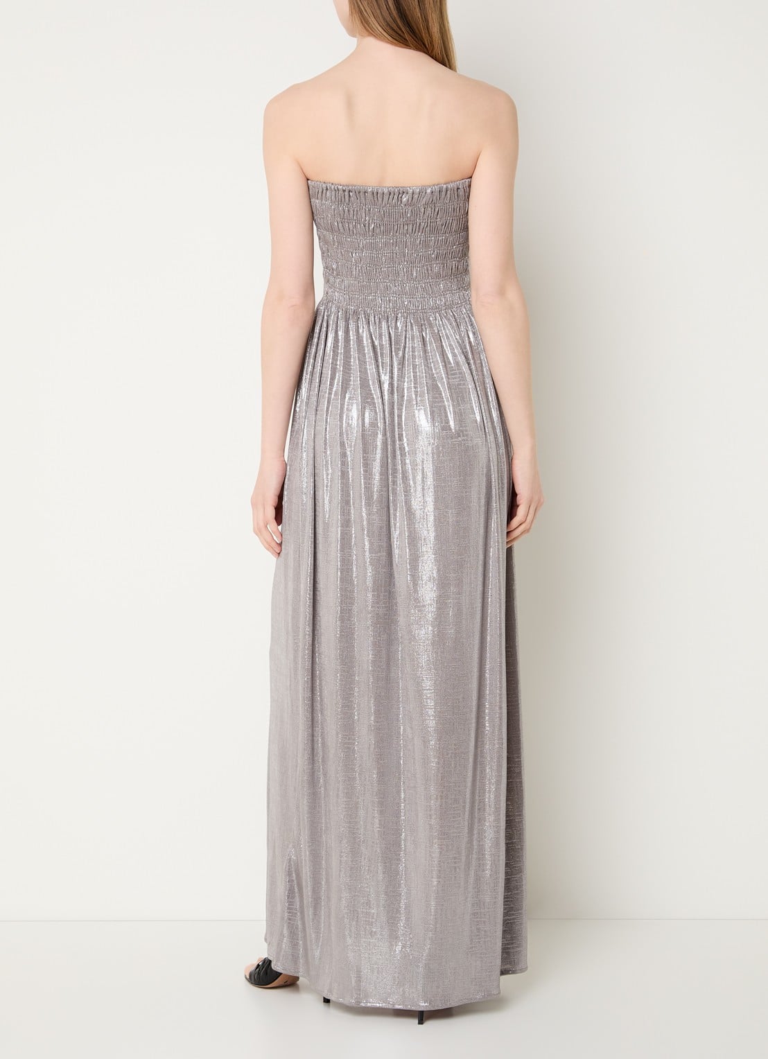 ba&sh Isabella maxi jurk met strass - achterkant 4 zilver