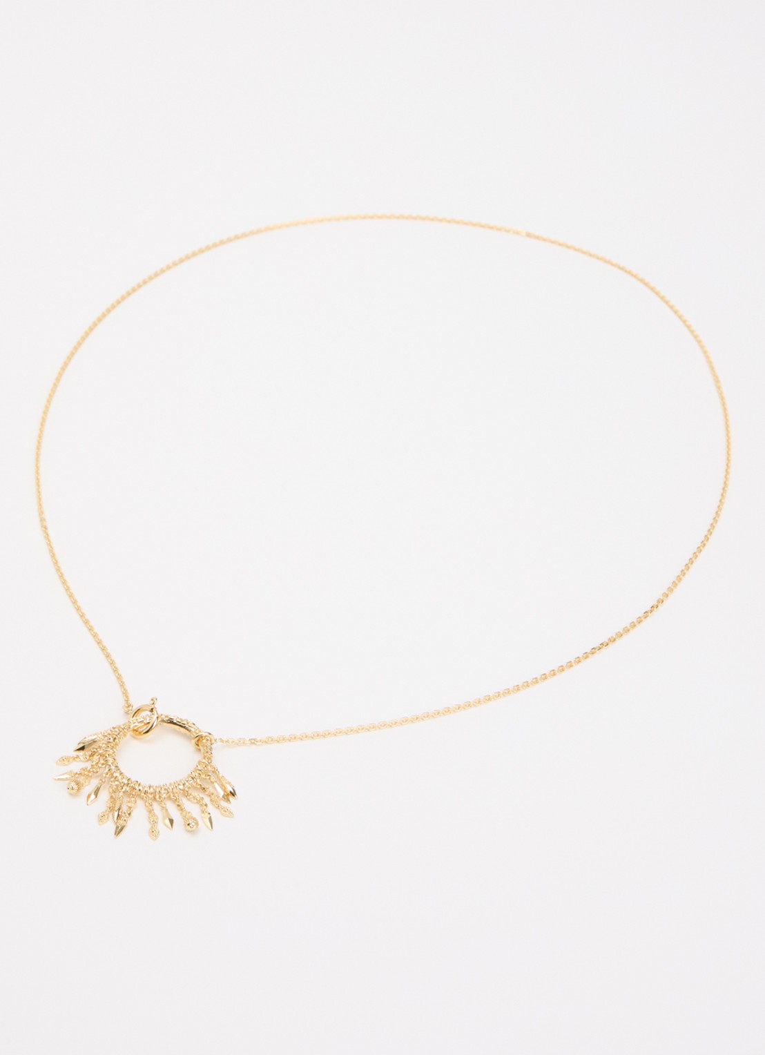 ba&sh Lina ketting van zilver - detail goud