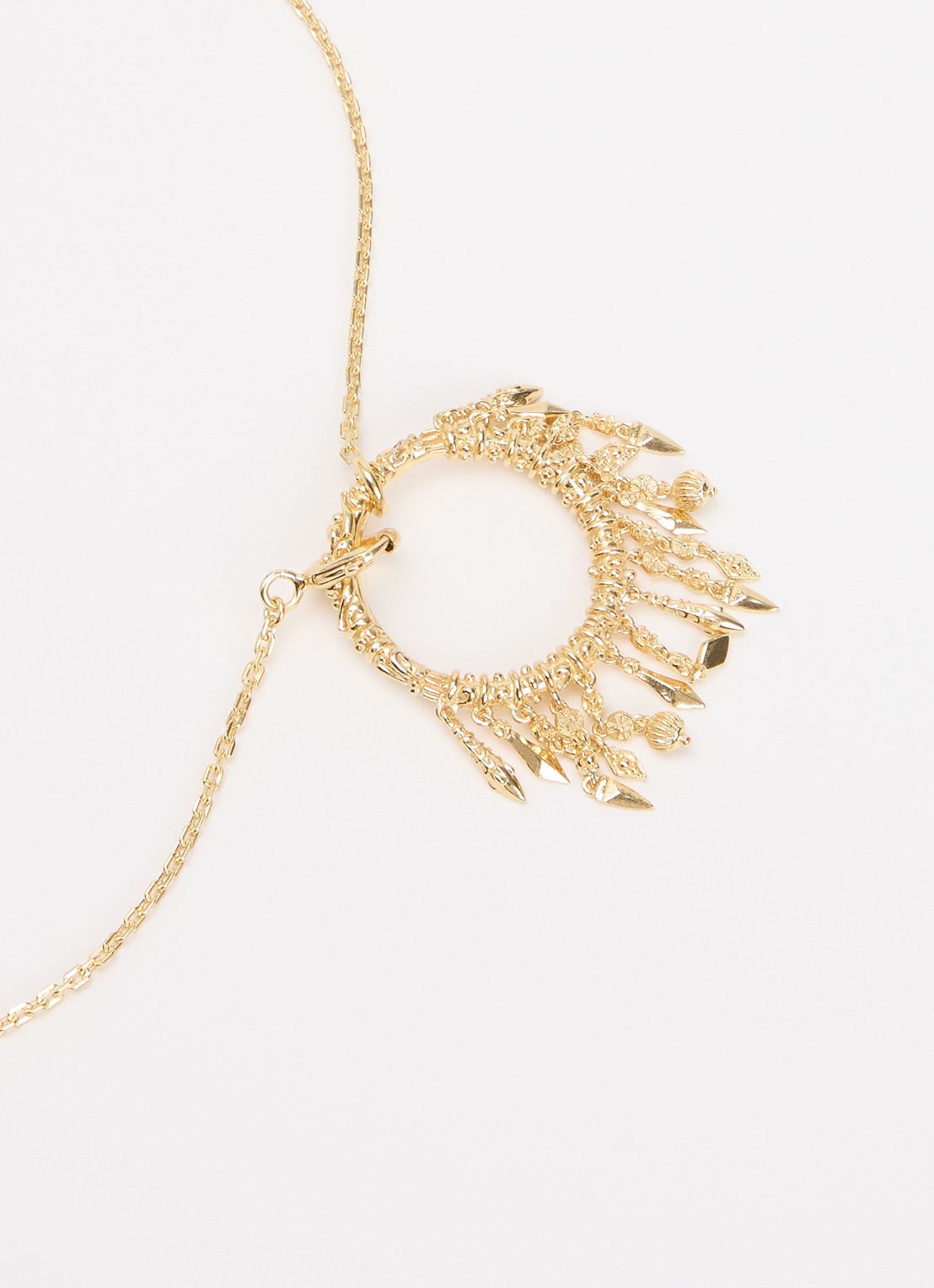 ba&sh Lina ketting van zilver - detail 2 goud