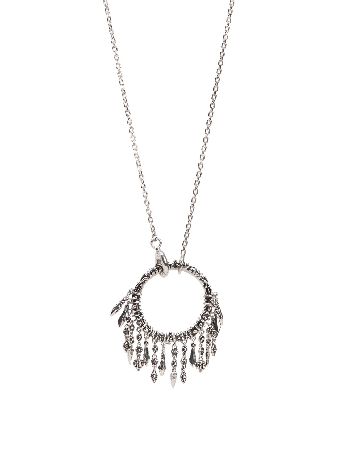 ba&sh Lina ketting van zilver - voorkant 4 zilver