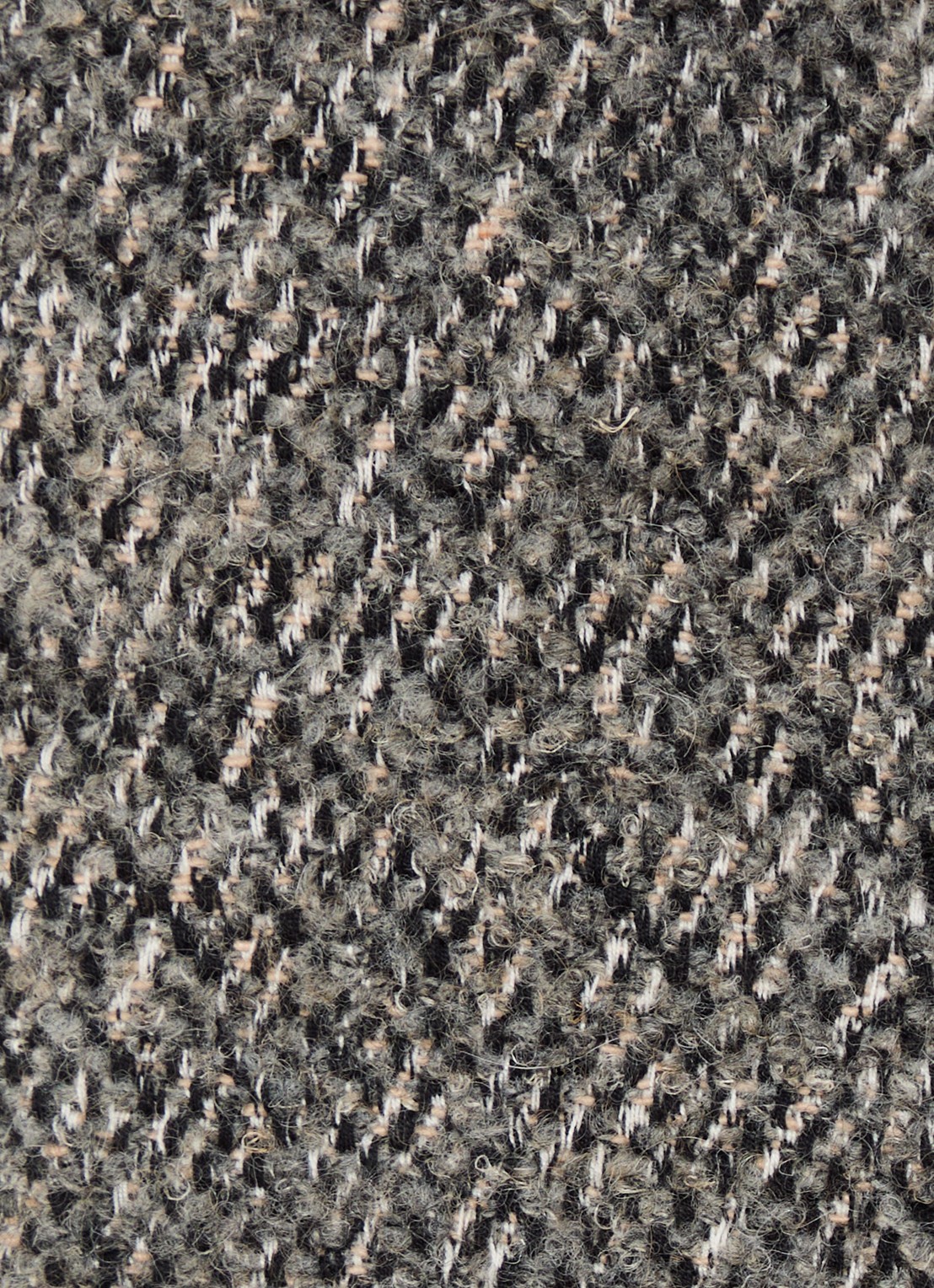 ba&sh Loctave grofgebreid jack in wolblend met capuchon - detail 2 grijs