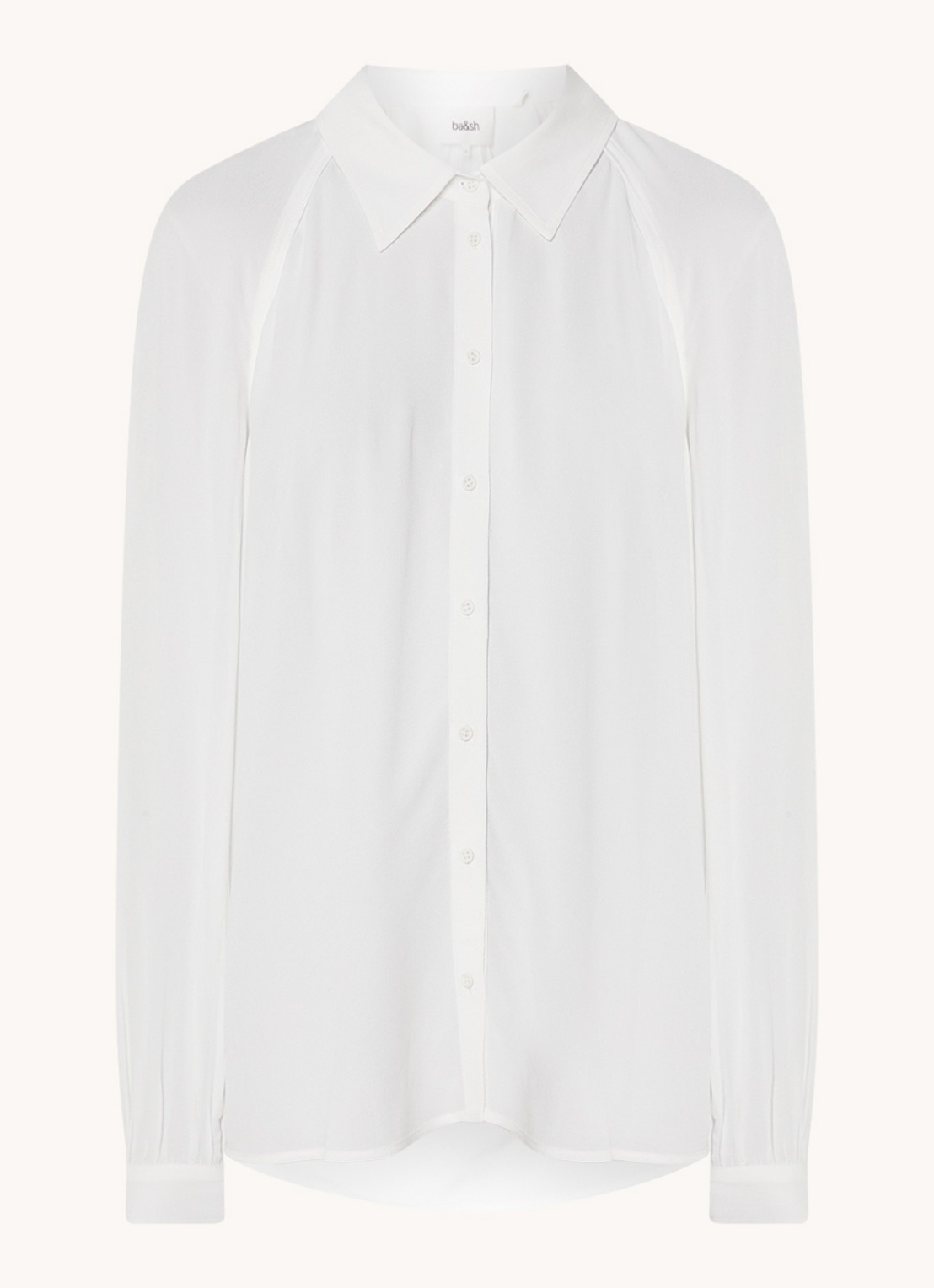 ba&sh Marvin blouse - voorkant 2 gebroken wit