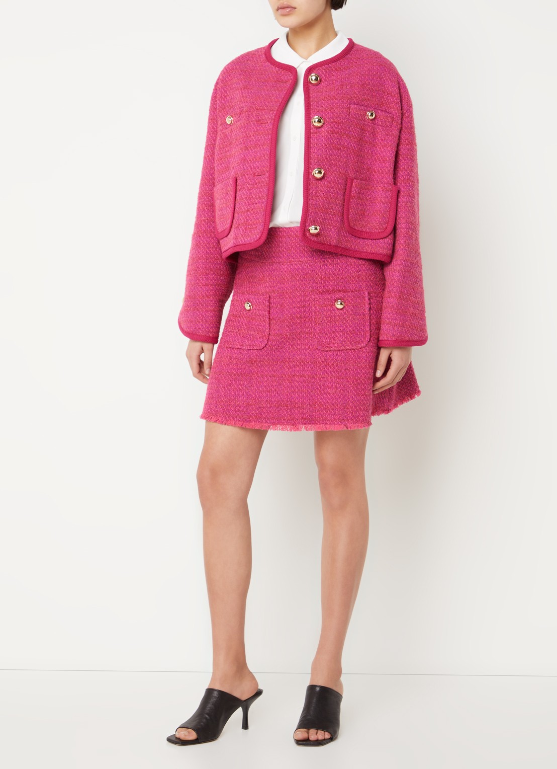 ba&sh Marvin blouse - voorkant 3 gebroken wit