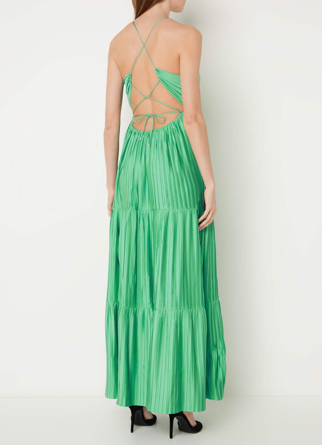 Ba&sh Maxi jurk met rugdecolleté  - detail 3 groen
