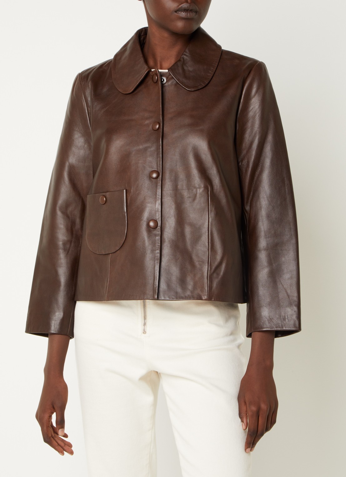 Ba&sh Milo cropped jack van lamsleer - detail 3 donkerbruin