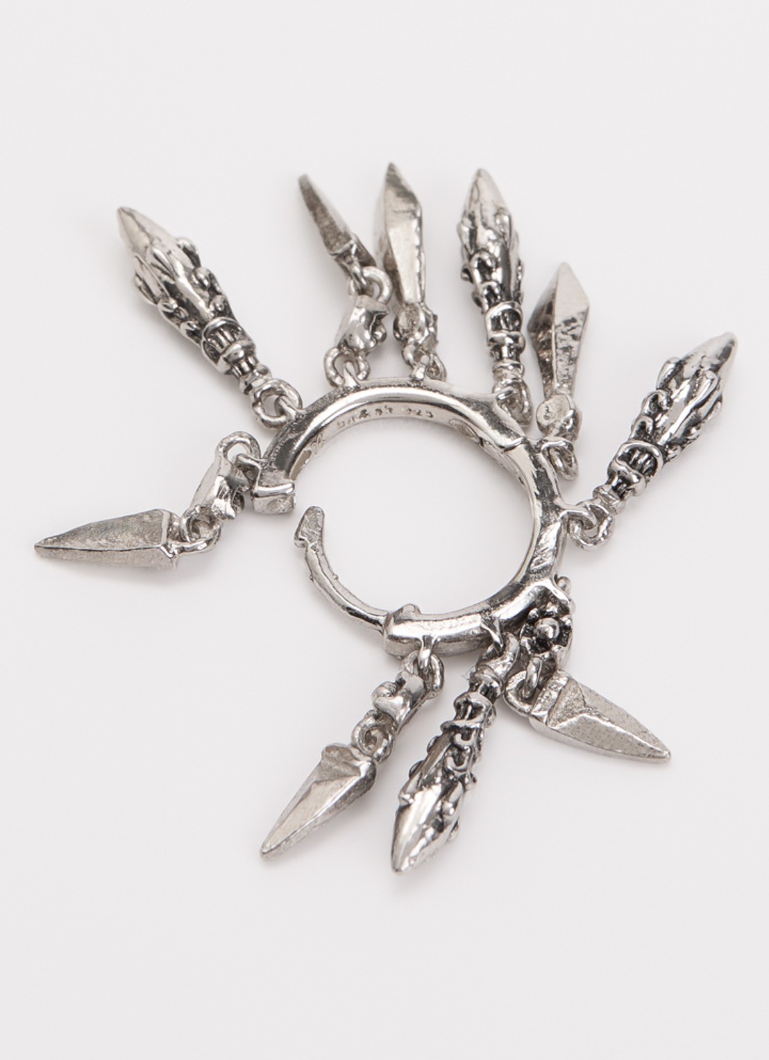 ba&sh Mina oorring van zilver - detail zilver