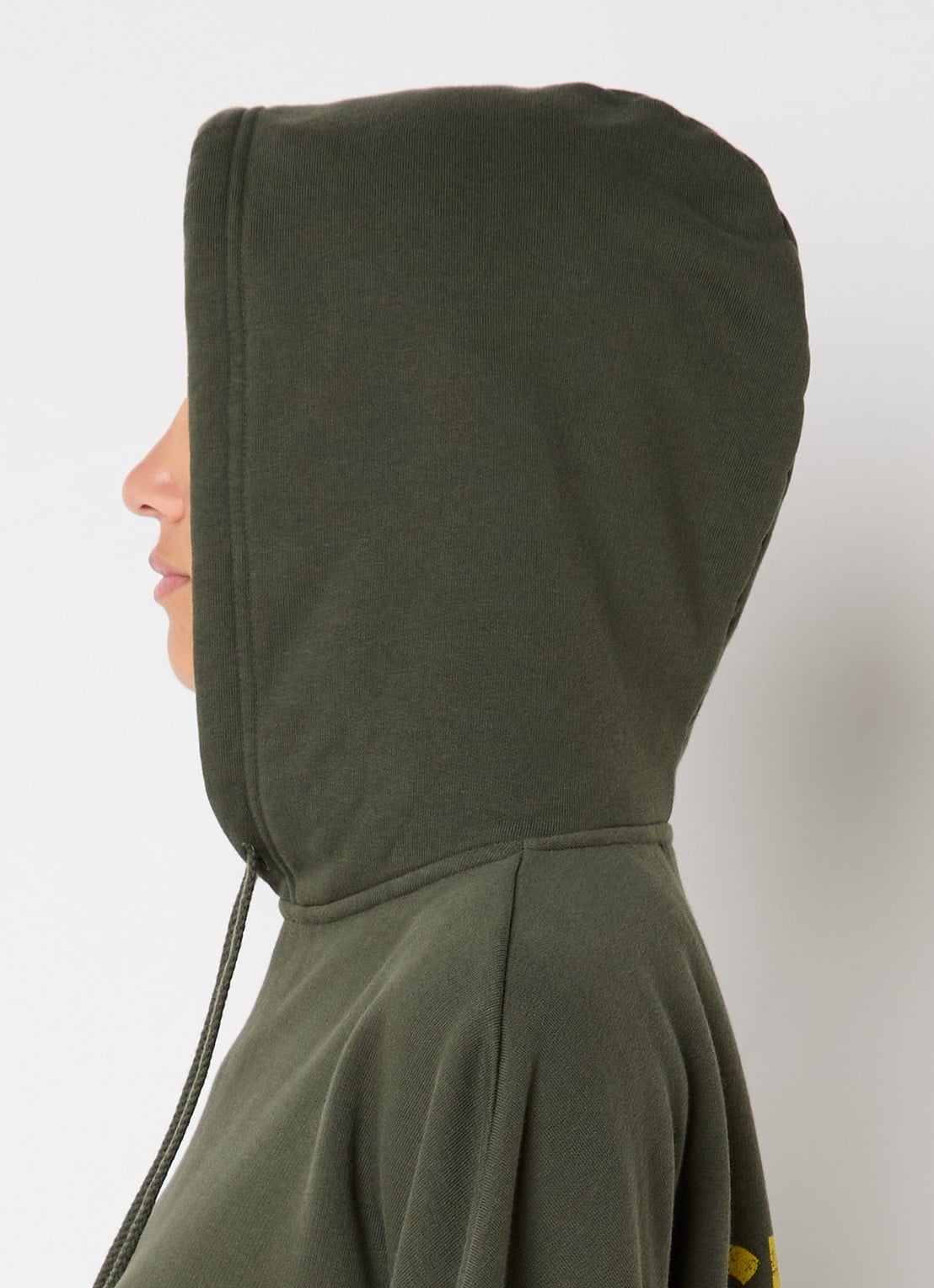 ba&sh Moby hoodie met backprint - detail 5 legergroen