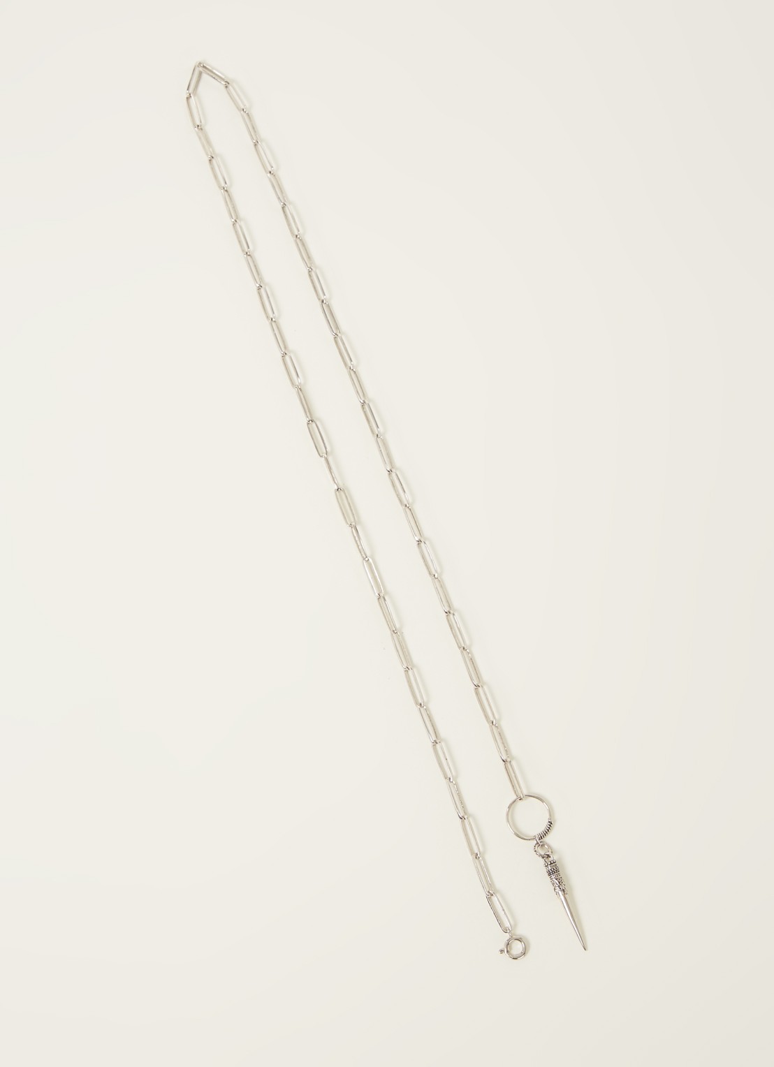 Ba&sh Naomie ketting met hanger  - voorkant 3 zilver