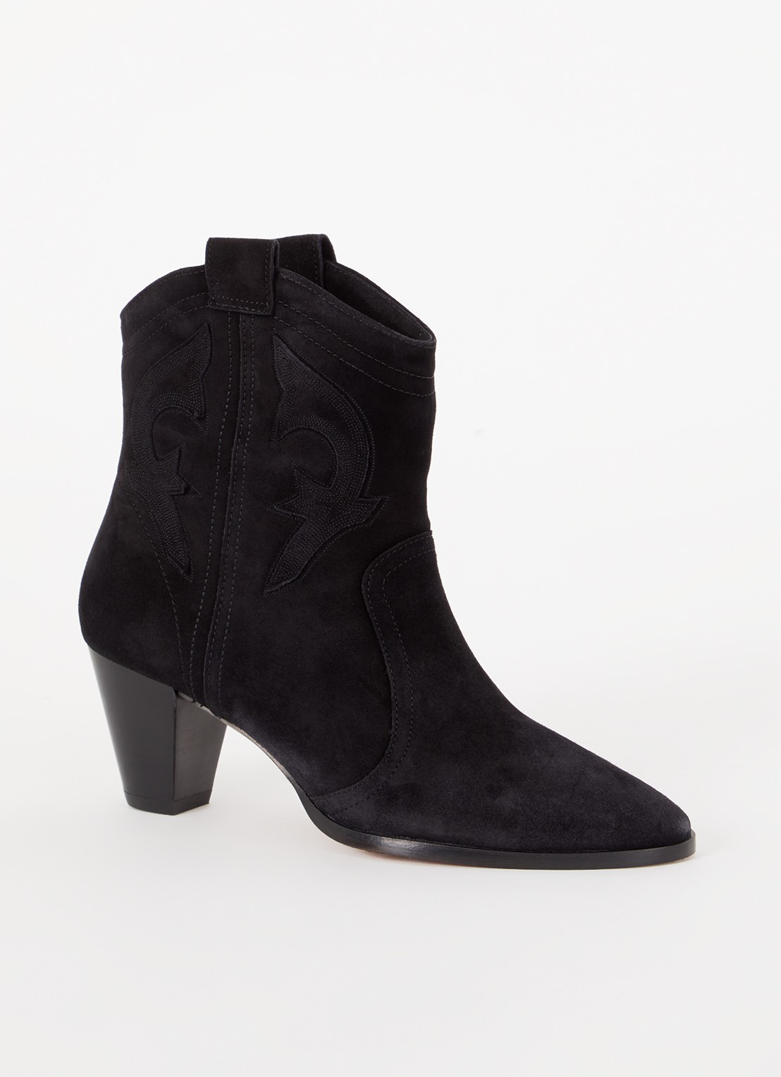 ba&sh New Casey cowboylaars van kalfssuède - voorkant 4 zwart