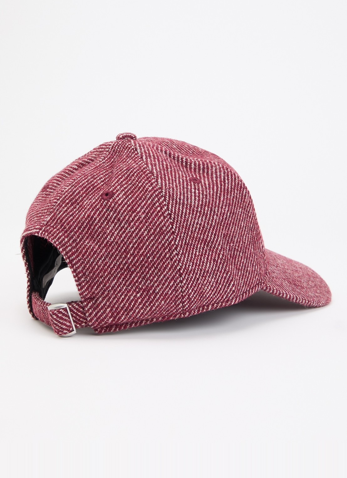ba&sh New Hugo pet in wolblend met logo - detail 2 cranberryrood