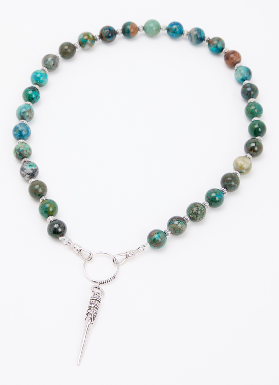 ba&sh Noan kralenketting - detail 2 zilver