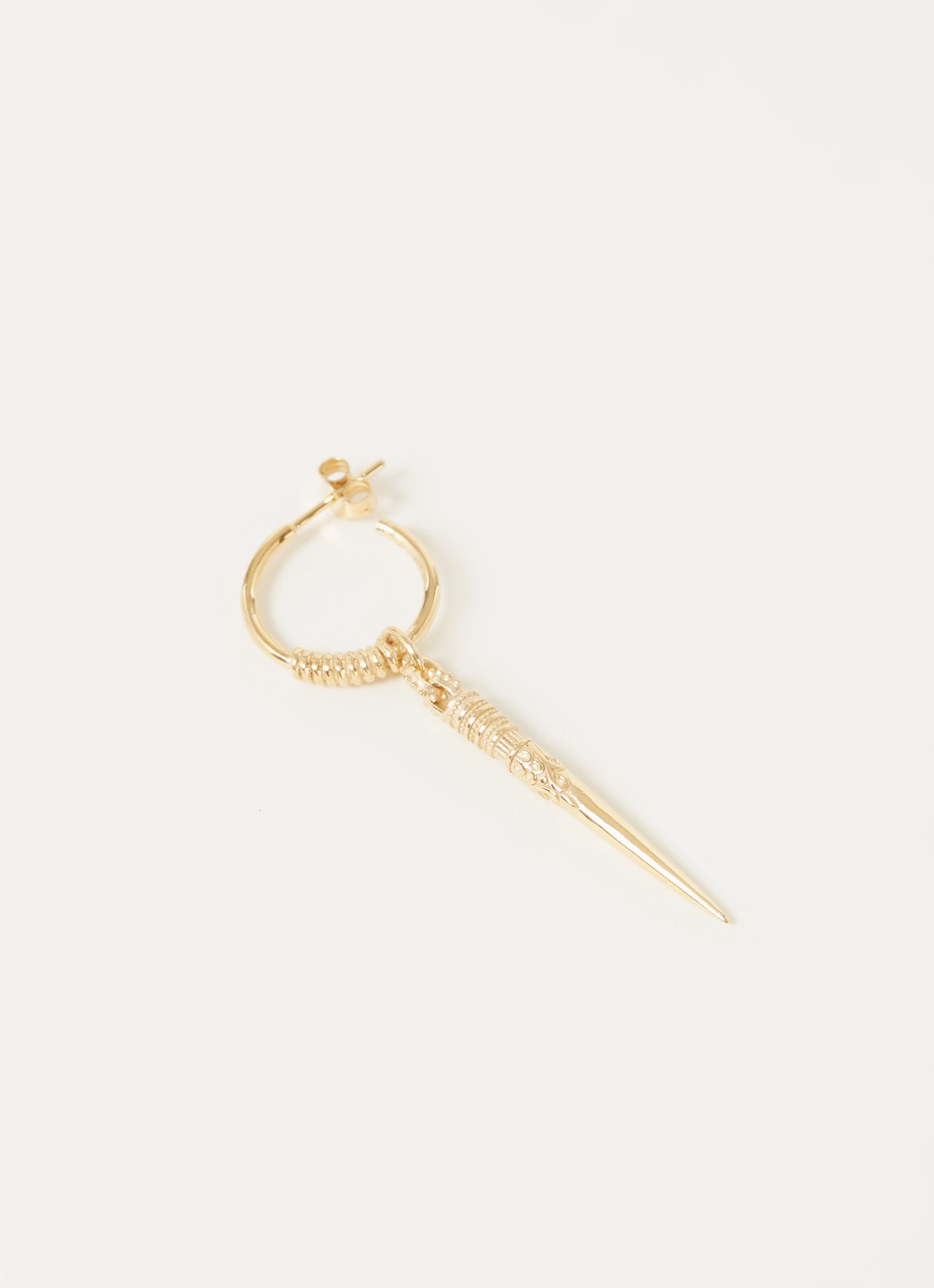 Ba&sh Olivia enkele oorsteker met hanger  - voorkant 2 goud