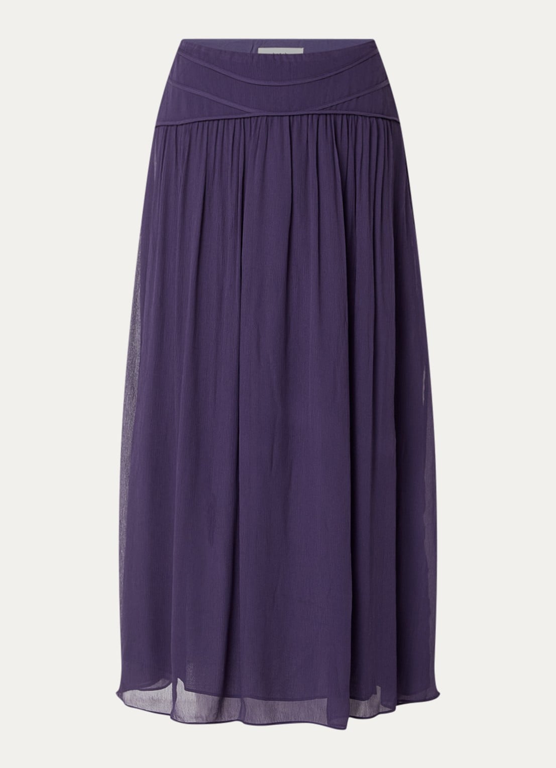 ba&sh Olivia maxi rok van crêpe  - voorkant paars