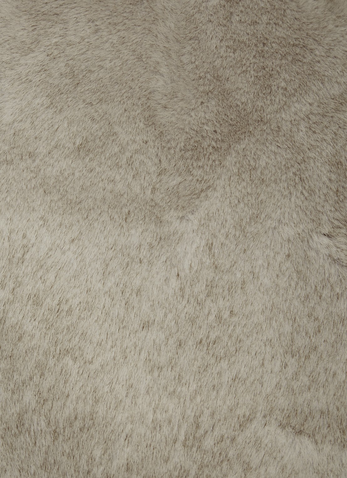 ba&sh Paros oversized bomberjack van imitatiebont met steekzakken - detail 2 creme