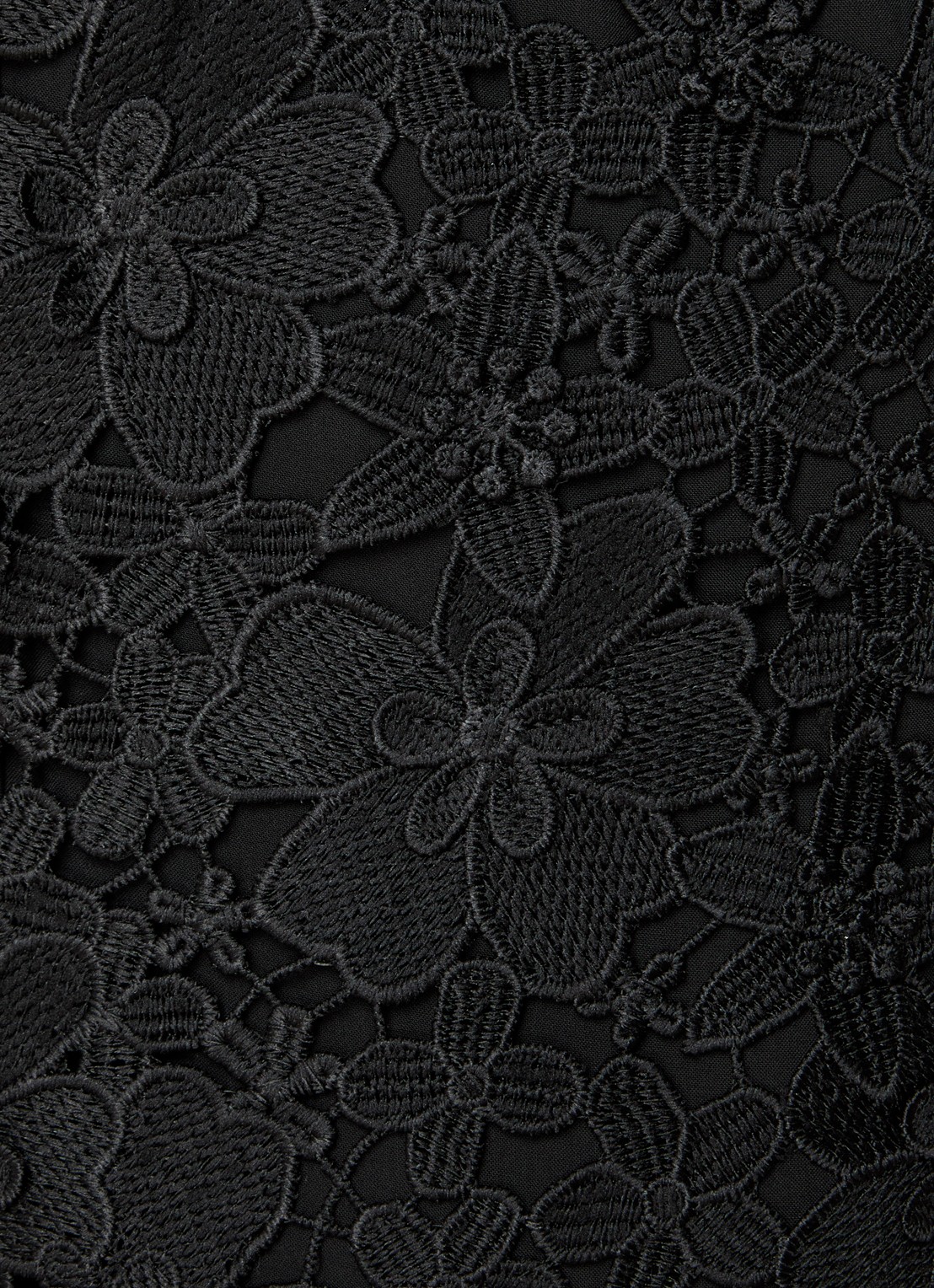 ba&sh Pavel mini jurk met borduring - detail 2 zwart