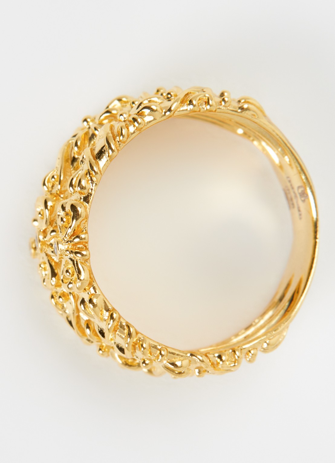 ba&sh Prince ring van zilver - detail 3 goud