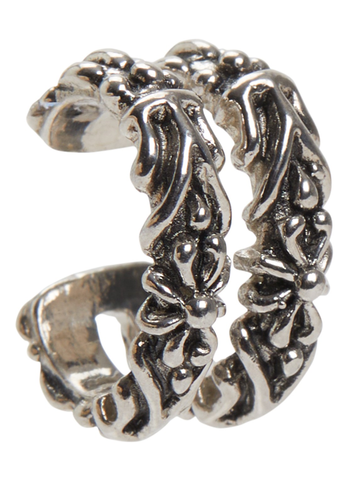ba&sh Prune ear cuff van zilver - voorkant 2 zilver
