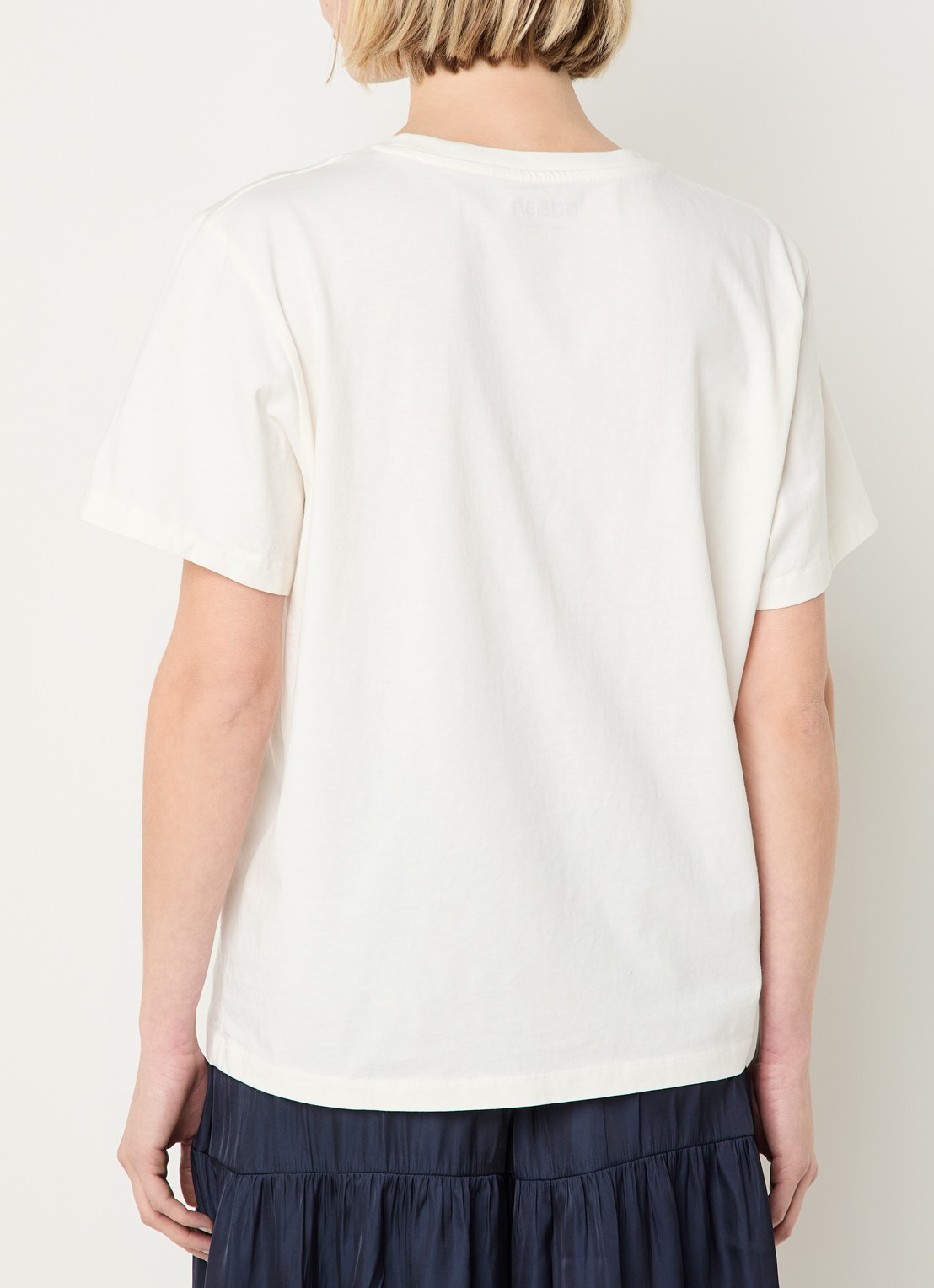 ba&sh Ralfa T-shirt met print - achterkant gebroken wit
