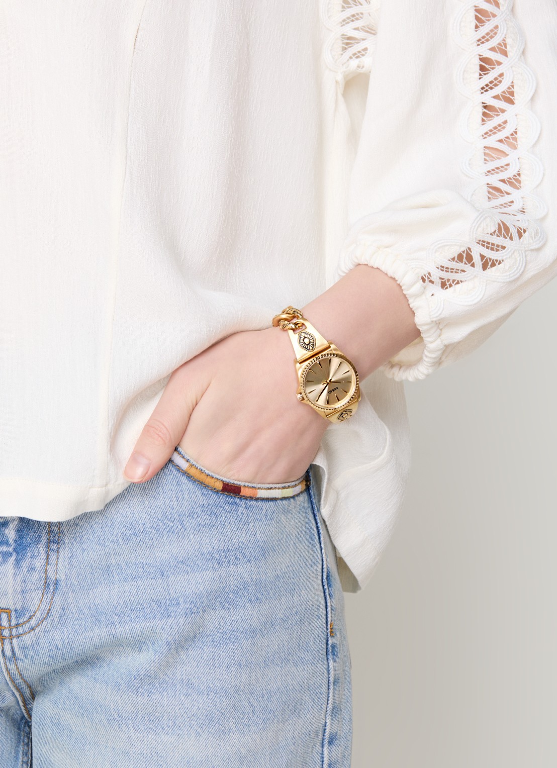 ba&sh Reset horloge BAW1004 - voorkant 3 goud