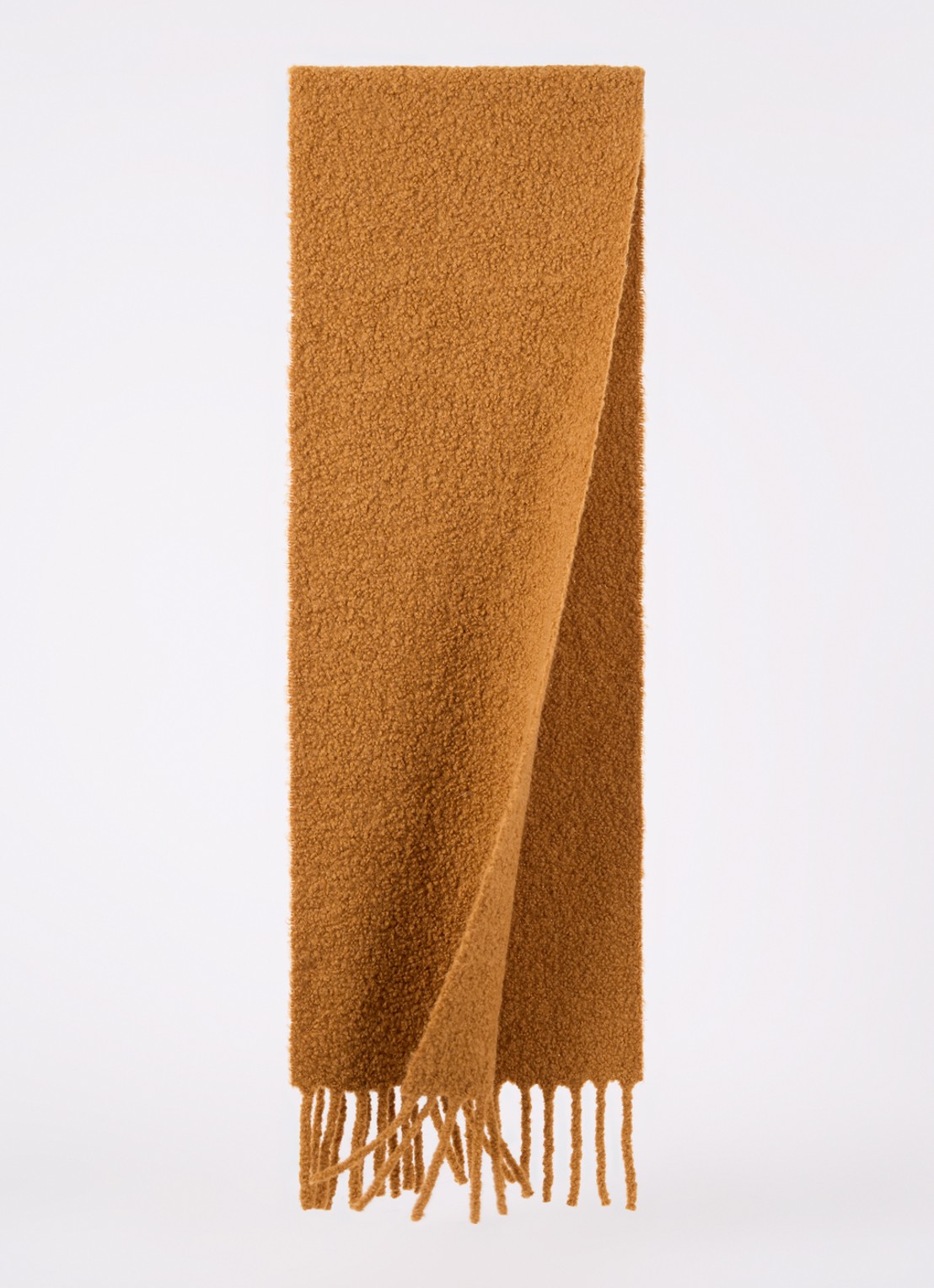 ba&sh Sasha sjaal in wolblend 190 x 35 cm - voorkant 3 donkeroranje