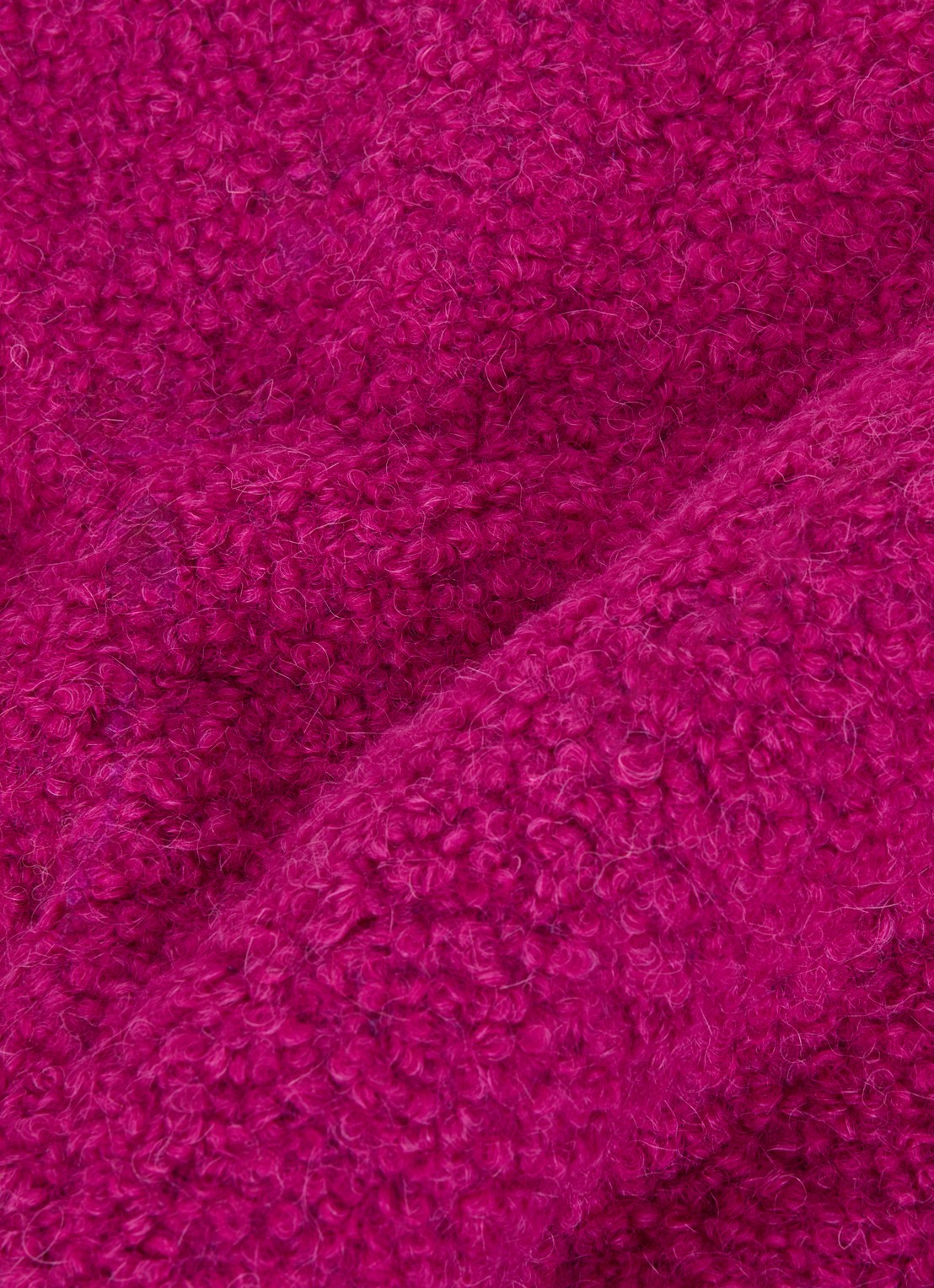 ba&sh Sasha sjaal in wolblend 190 x 35 cm - detail 3 donkerroze