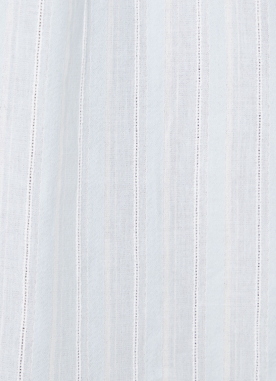 ba&sh Scherif blouse met streepprint - detail 5 lichtblauw