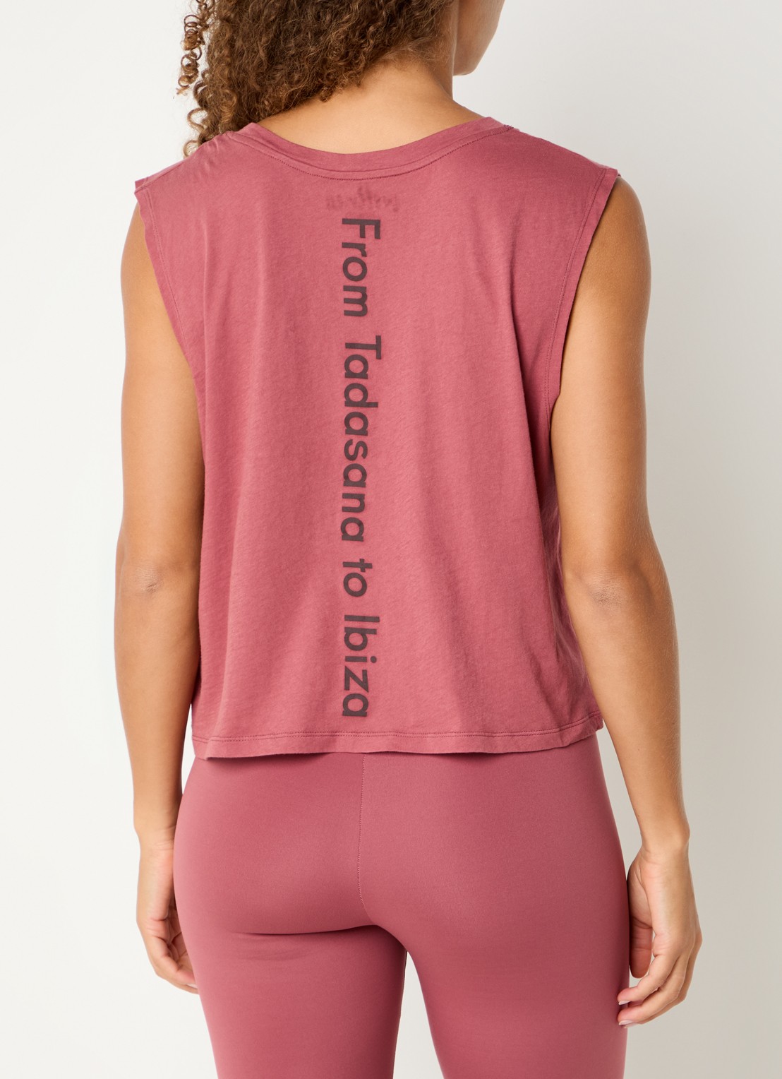 ba&sh Shava tanktop met backprint - detail 2 koraalrood