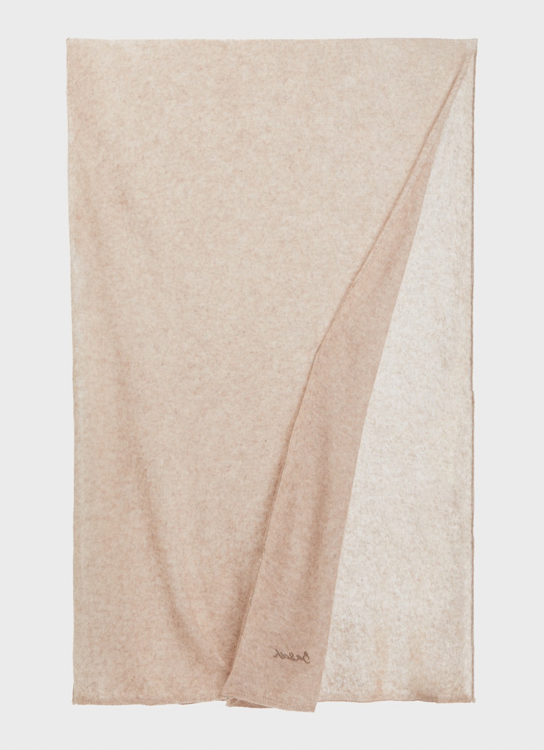 ba&sh Solomon sjaal in kasjmier wolblend - detail 2 beige