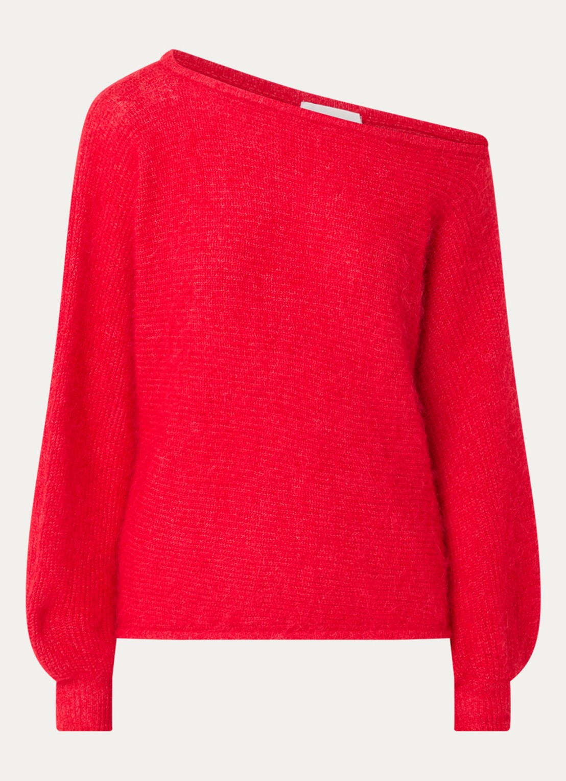 ba&sh Suela grofgebreide trui in alpaca wolblend - voorkant 3 rood