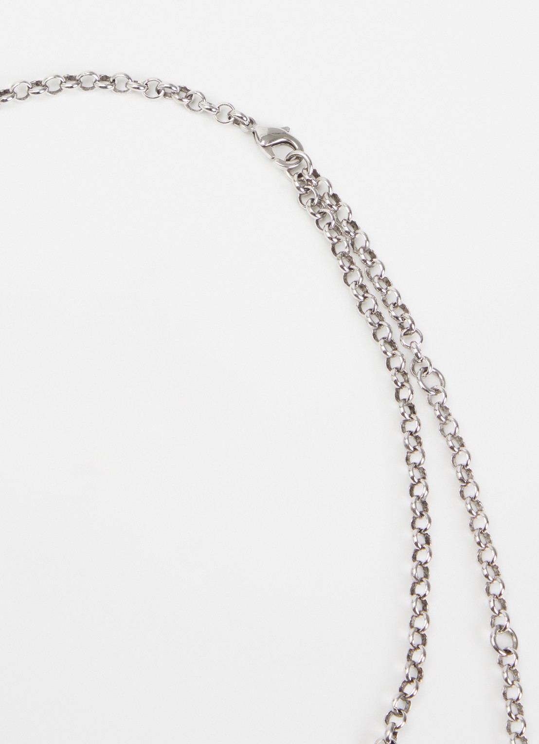 ba&sh Suzanne ketting met kristal - detail 2 zilver