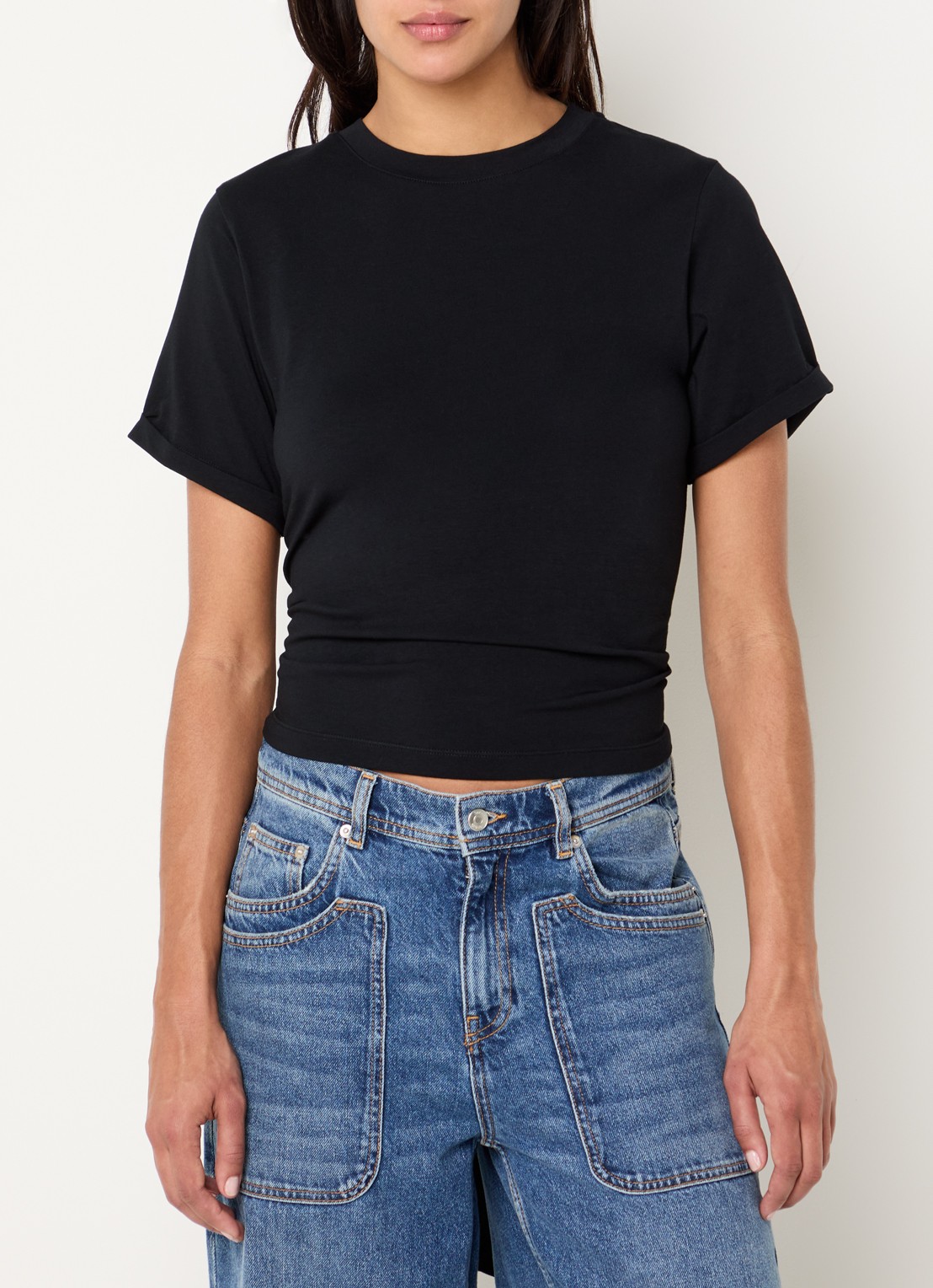 ba&sh T-shirt met cut-out detail - detail 3 zwart