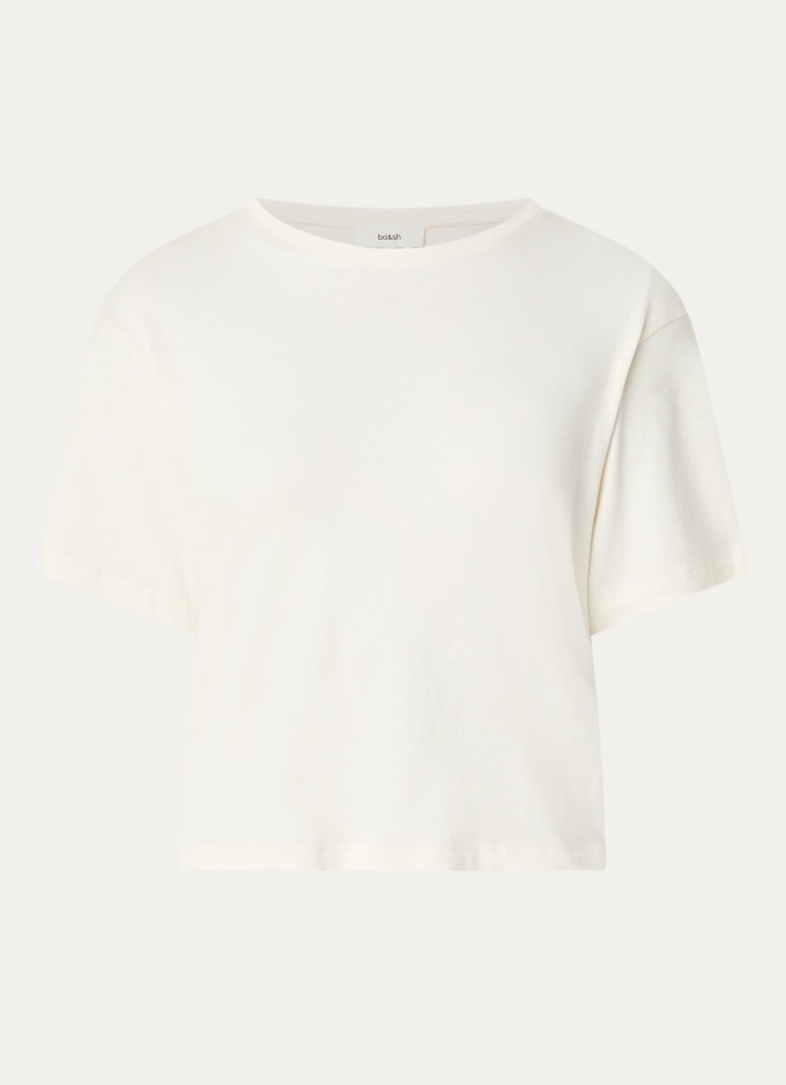 ba&sh Take T-shirt met backprint - voorkant gebroken wit