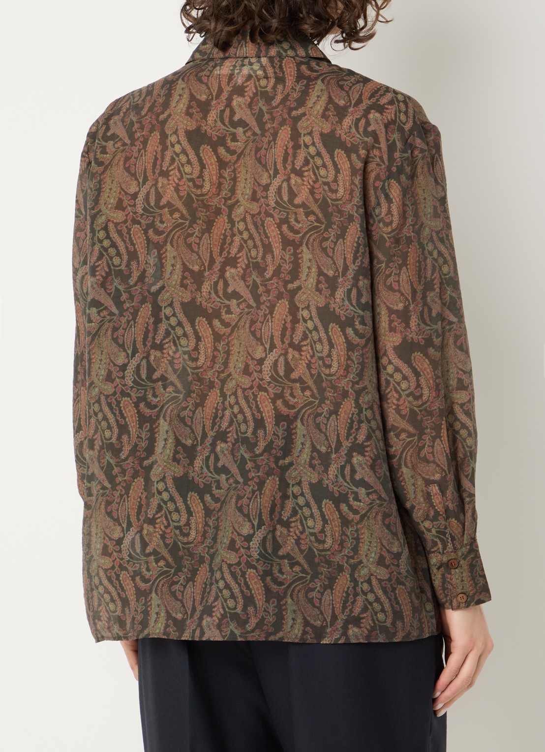 ba&sh Tao blouse met print - achterkant 2 khaki