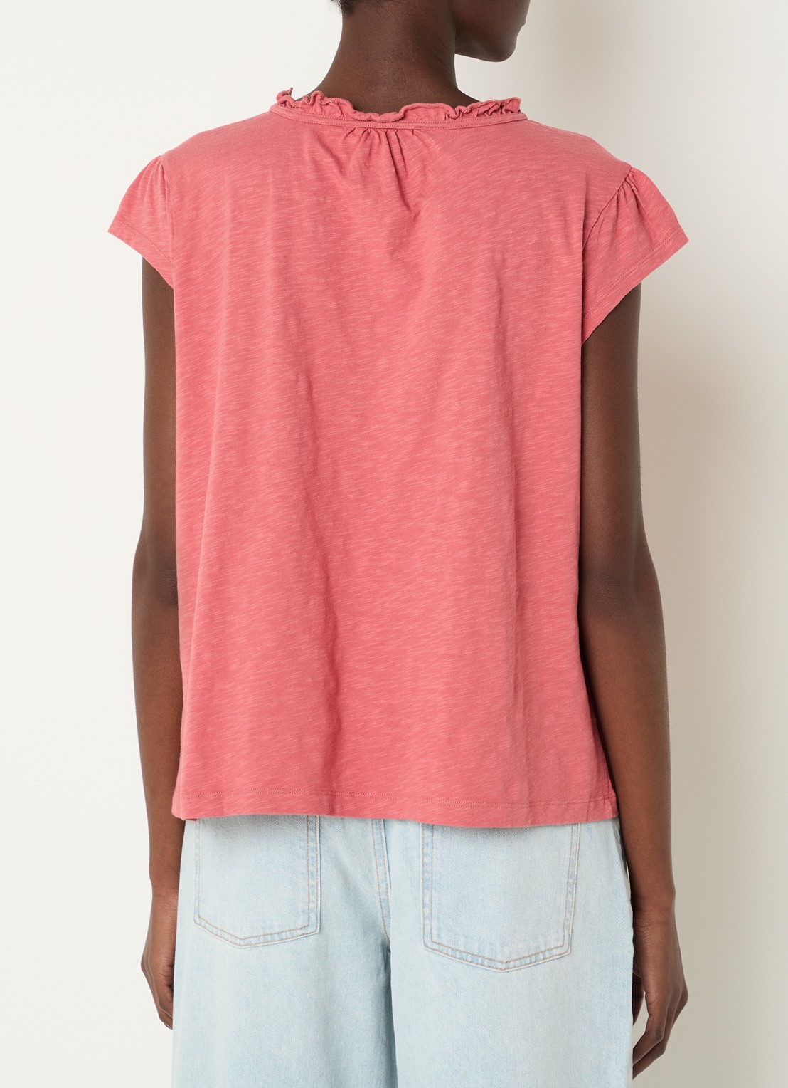 ba&sh Very top met strikkraag - achterkant roze