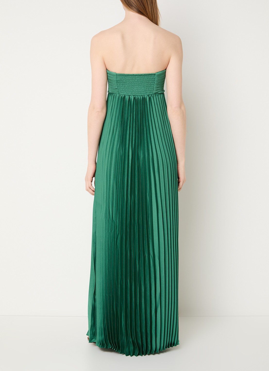 ba&sh Willow maxi jurk met plissé - achterkant 2 groen