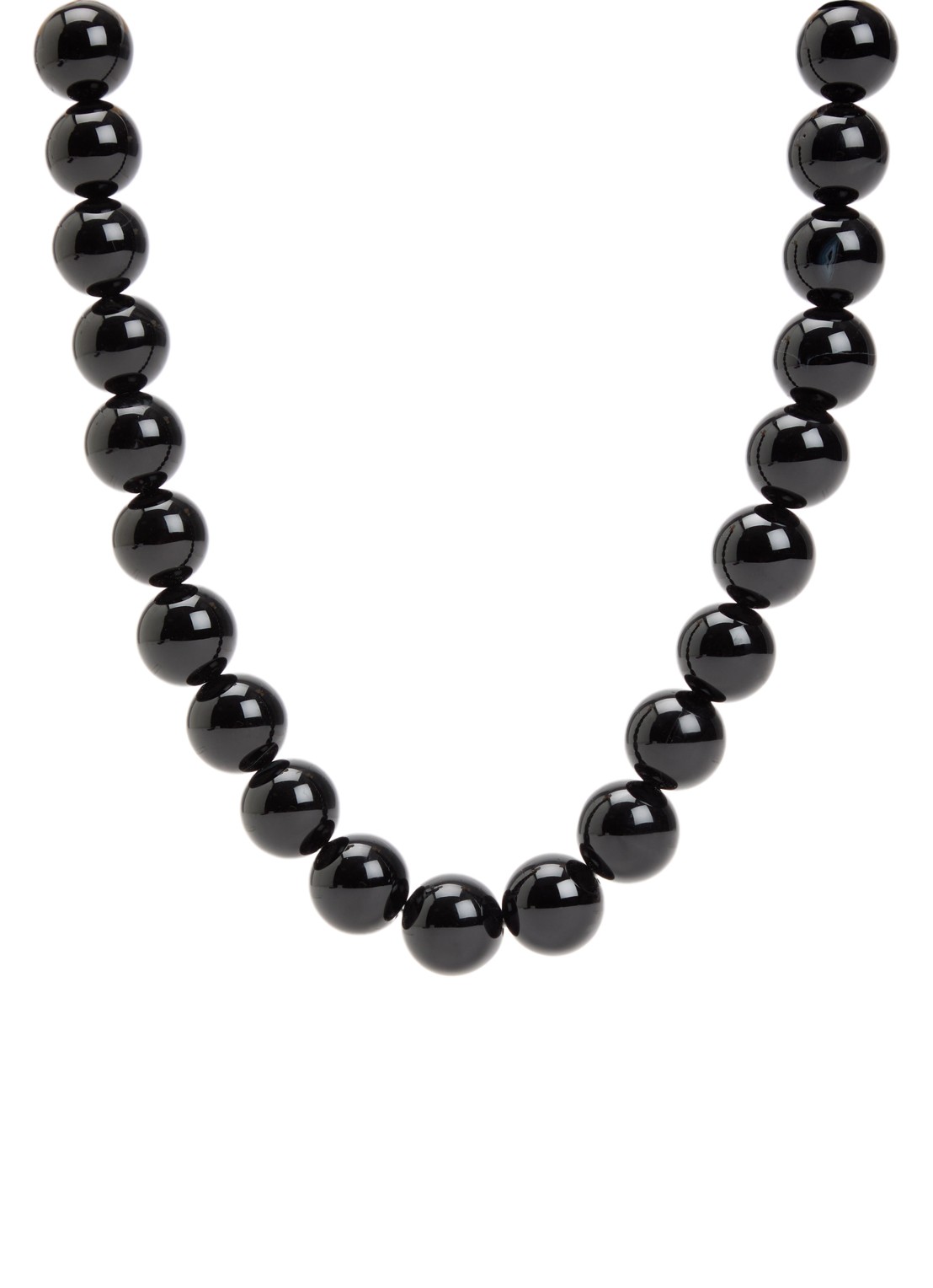 Babs The Label Midnight Black kralenketting verguld - voorkant 4 zwart