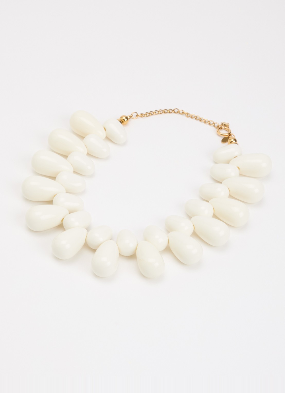 Babs The Label Shoreline ketting verguld - detail 3 wit