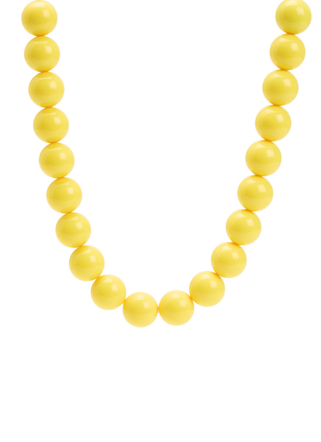 Babs The Label Sunshine Delight kralenketting verguld - voorkant geel