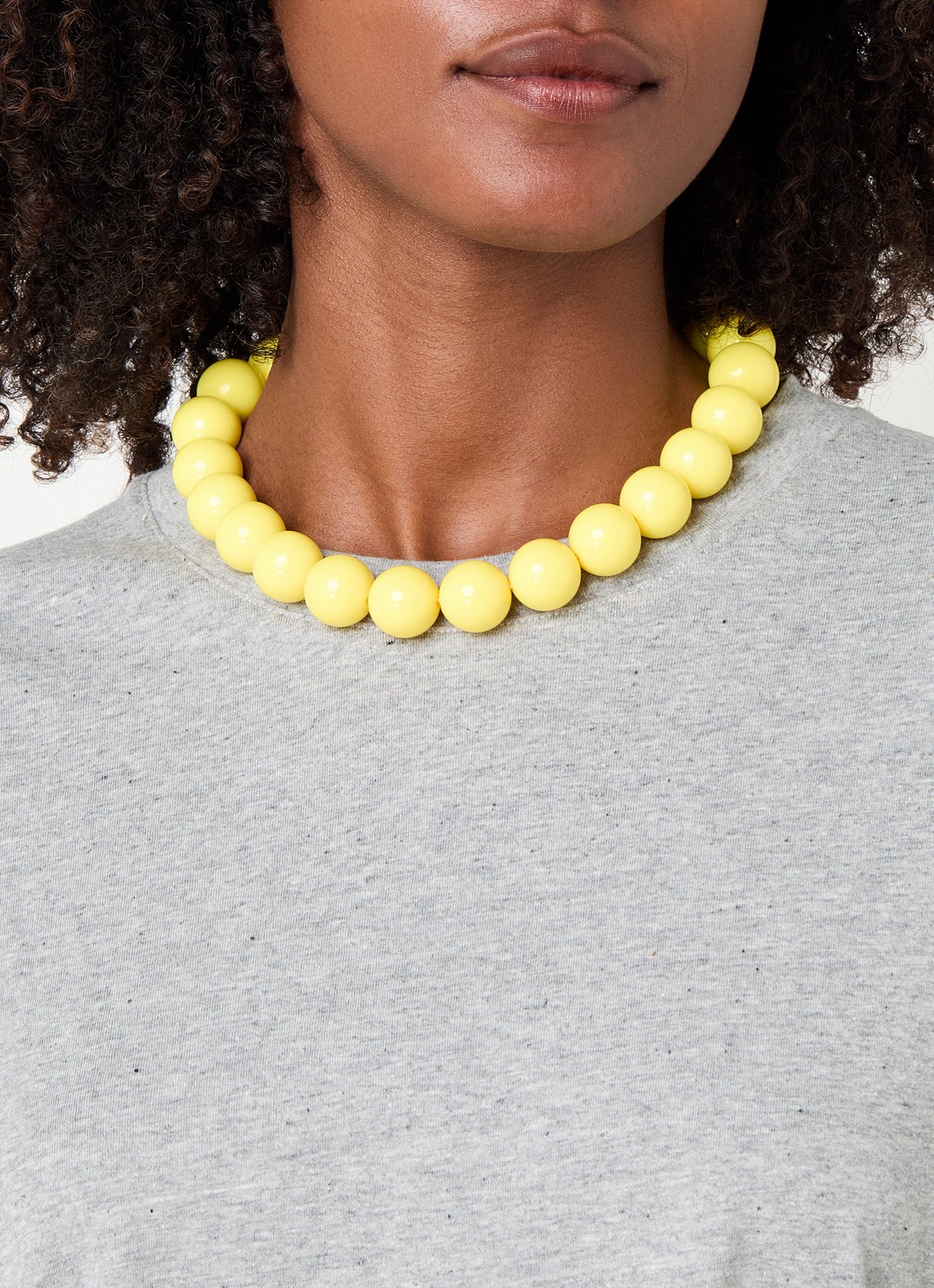 Babs The Label Sunshine Delight kralenketting verguld - voorkant 2 geel