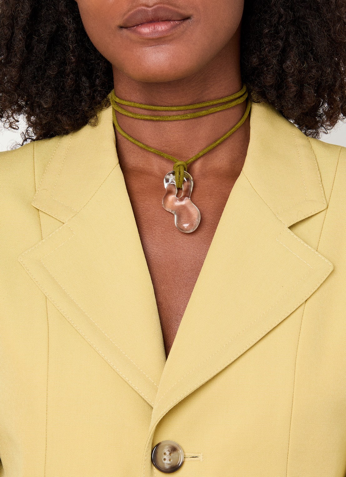 Babs The Label Teardrop ketting - voorkant 2 transparant