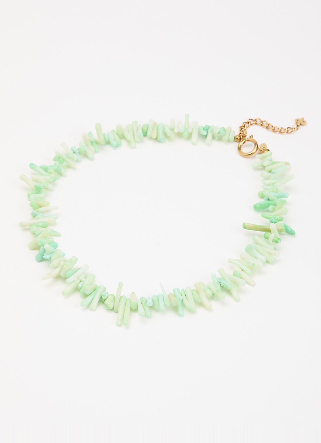 Babs The Label The Ocean ketting verguld - detail groen