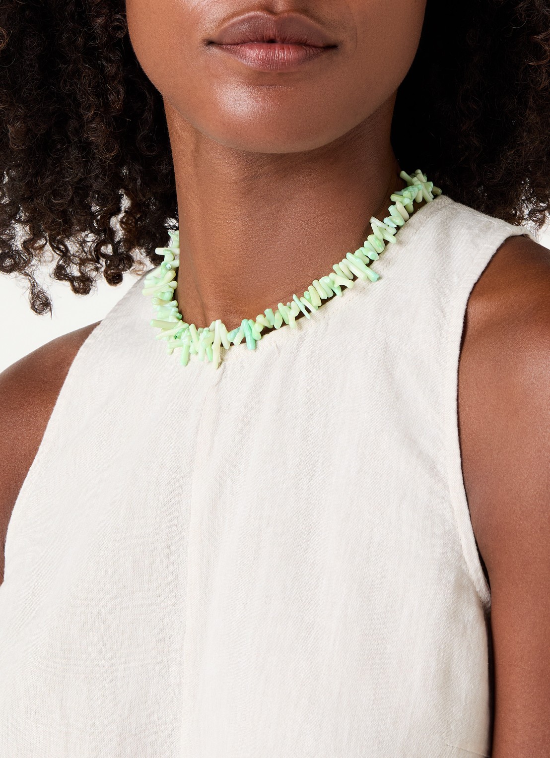 Babs The Label The Ocean ketting verguld - voorkant 5 groen