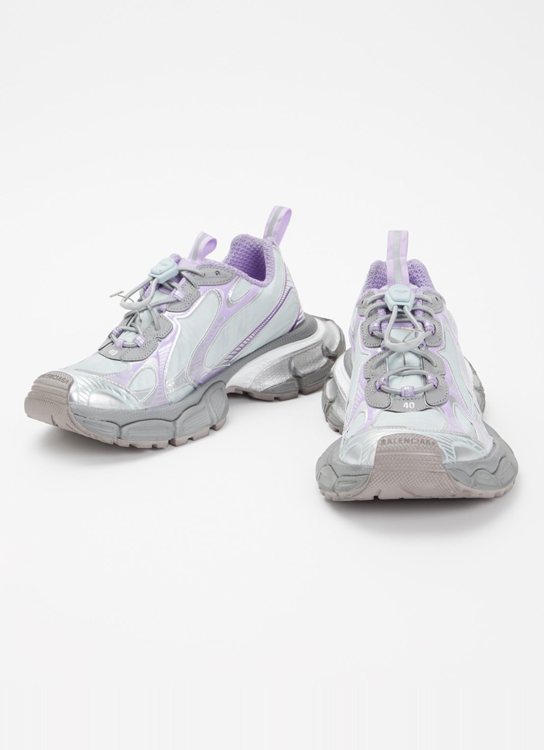 Balenciaga 3XL Runner sneaker met mesh details - detail 2 lila