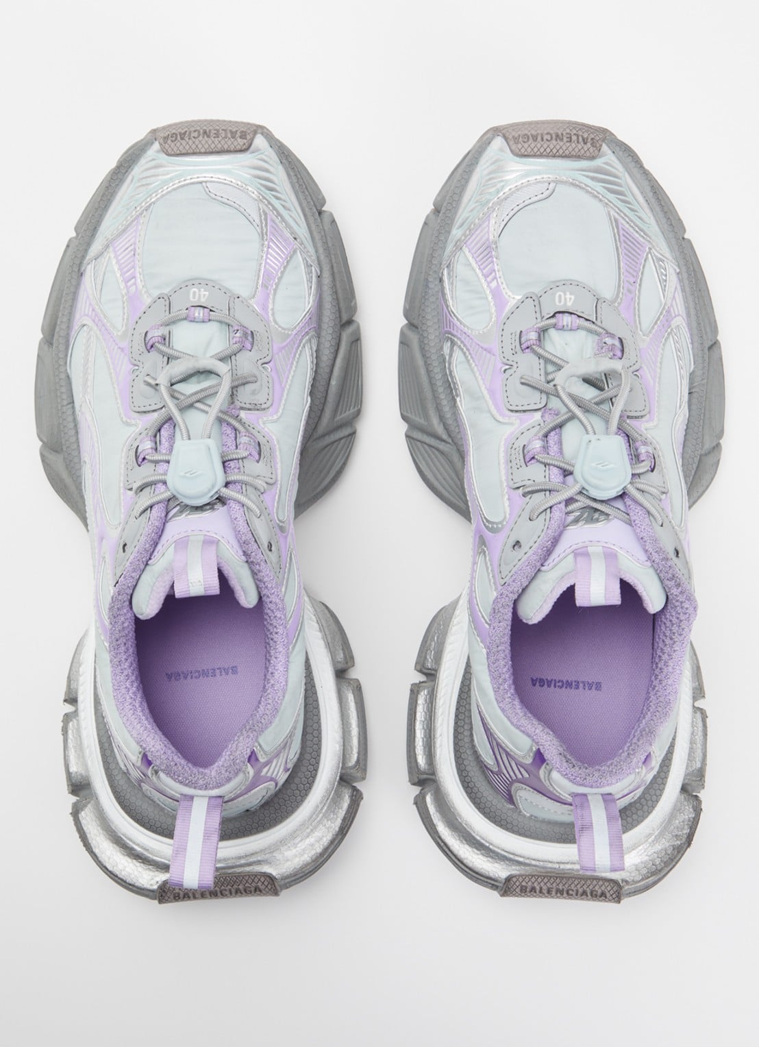 Balenciaga 3XL Runner sneaker met mesh details - detail 3 lila