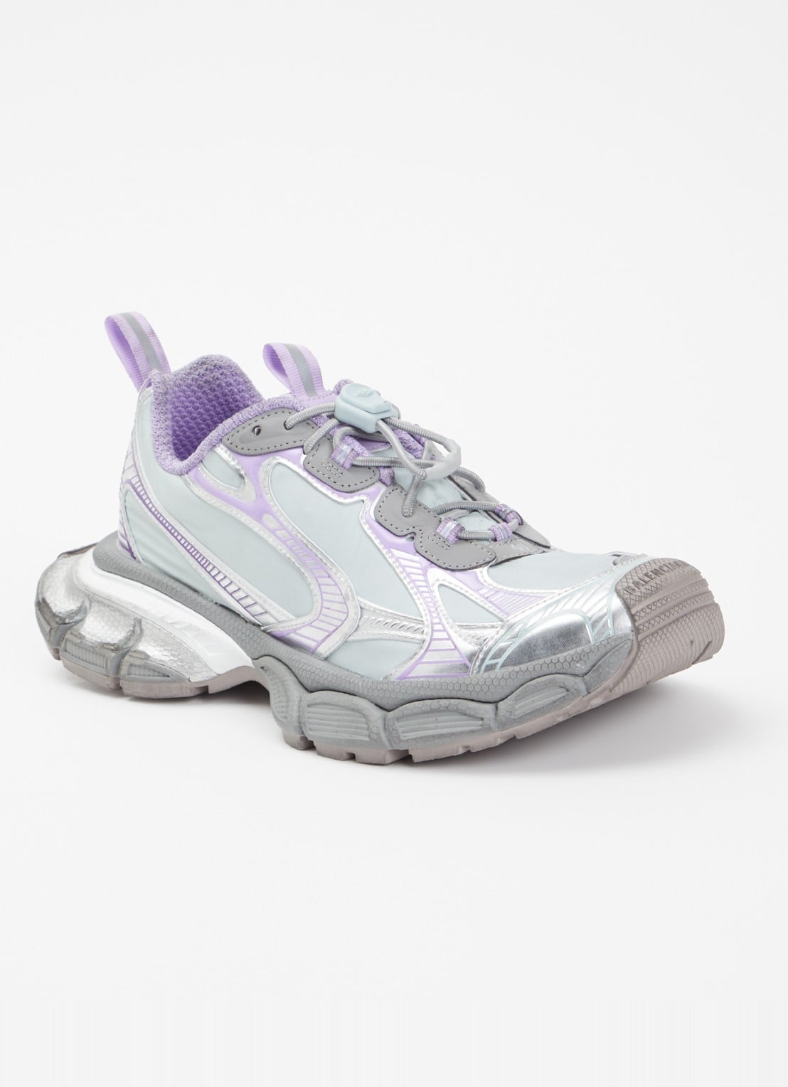 Balenciaga 3XL Runner sneaker met mesh details - voorkant 6 lila