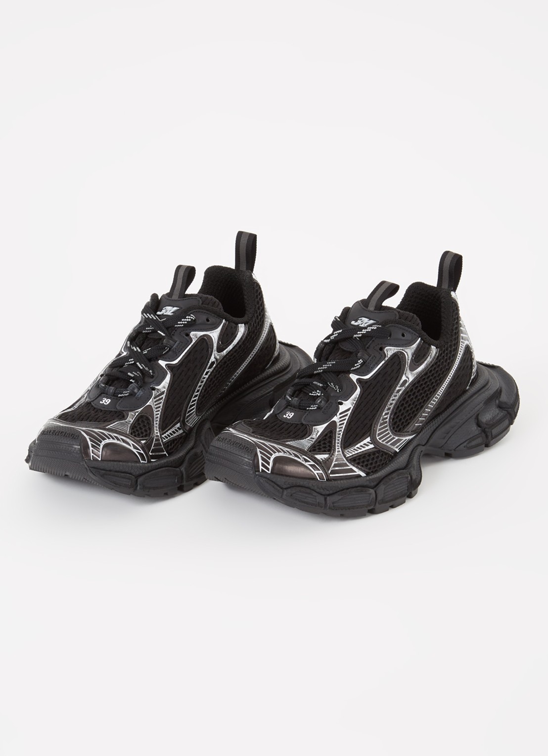 Balenciaga 3XL sneaker met mesh details  - detail zwart